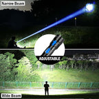 Rechargeable Flashlights High Lumens, 4 Pack 99,000 Lumens Led Flashlights with 5000ɱAh Βattery, Waterproof Powerful Flash Light Multifunctional Flashlights for Home Camping Hiking