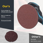 HARFINGTON 12 Pcs 9 Inch Sanding Disc 60 Grit Hook and Loop Sandpaper Random Orbital Sander Pads for Woodworking Automotive Metal Polishing