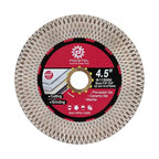 Diamond Tile Saw Blade - 4.5''(115mm) Cutting and Grinding Disc Wheel for Porcelain Ceramic Tile Marble Granite Artificial Stone with X Mesh Rim for Angle Grinder