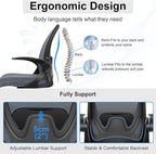 Drafting Chair Tall Office Chair with Flip-up Armrests, Adjustable Height, Enhanced Lumbar Support Ergonomic Rolling Stool, Back Support, Adjustable Foot Rest Ring for Standing Desk Dark Gray