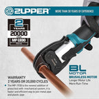 Mini Pro Press Tool kit with 3 Copper Pro Press Jaws 1/2", 3/4", 1", Brushless Motor, 2pcs Battery, Fast Charger & Carrying Case