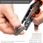 Wirefy Crimping Die for Insulated Flag Connectors - 12-10 AWG