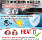 HEATIT Water Line Heat Tape - All-Season Pipe Freeze Protection, Hassle-Free Installation Heat Trace For Pipes, CSA & ETL Approved, Energy-Saving, Versatile, Long-Lasting HISD 12ft, 7w/ft, 120V