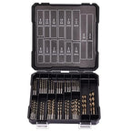 Hex Shank Cobalt Drill Bit Set 59Pcs 1/16"-3/8", M35 HSS Impact Driver Drill Bits for Metal and Hardened Steel, with Indexed Storage Case