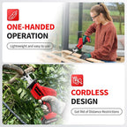 Reciprocating Saw Cordless, 0-3500SPM Power Reciprocating Saw with 2*2000mAh Battery & 4 Saw Blades, Tool-Free Blade Change, Variable Speed Reciprocating Saws for Woods/Metal/Plastic Cutting