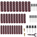 165pcs Rotary Tool Sanding Drums 120 grit,Sanding Drum Sander Bits Bands for Dremel Drill Accessories