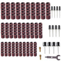 165pcs Rotary Tool Sanding Drums 80 grit,Sanding Drum Sander Bits Bands for Dremel Drill Accessories
