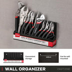 10PC Pliers and Wrench Set with Storage Rack – Includes Locking | Long Nose | Diagonal Cutter | Groove Joint | Linesman & Mini Plier ，High-Quality Carbon Steel Tool Kit for DIY and Home a Gift for Man