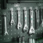 SK 10-Inch Adjustable Wrench, 1-1/4" Jaw Capacity, Cr-V Steel, SAE&Metric Scales
