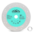 Rock Slab Grinding Disc - 7 inch Glass Cutter Disc, Granite Cutting Blade, Diamond Grinder Wheel for Rock Slab, Stone, Tile, Marble, Granite, Glass Diamond Saw Blades