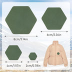 Down Jacket Repair Patches - Highly Effective Repair of Nylon Fabric, Waterproof Self-Adhesive Repair Patch for Down Jackets, Tents, Raincoats, Outdoor Equipment