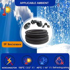 (1/2" Dia * 25 Feet) Yariwiz Black Special Extra Flexible Electrical Conduit Liquid Tight PVC Conduit Kit with 3 PCS Coupling, 3 PCS Elbow and 7 PCS Strap, Sealtight Seal Flex Liquidtight Wire