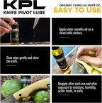 Knife Pivot Lube – Camellia Knife Oil for Blades – Tsubaki, Honing Oil for Cleaning and Blade Care – 60ml Spray Bottle