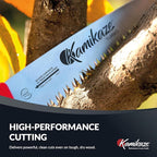 EZ Kut Kamikaze Saw Curved Blade with Scabbard - 19.3 Inch Heavy Duty Pruning - Carbon Hardened Steel Japanese Technology- Best Pruning Saw for Tree Trimming