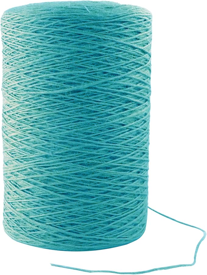 1mm x 2500 Feet Blue Jute Rope, Twine for Gardening Tomato Climbing Plant Tie Floristry Crafts Gift Wrapping Packing Decor