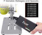 Mini Drill Press, Benchtop Drill Press, Portable Electric Drilling Machine, with Rotary Tool Flex Shaft Attachment, B10 Chuck, Drill Bit and Clamp for Metal Wooden Jewelry DIY