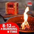 70 pcs Fire Starter for Indoor and Outdoor Use - Natural, Eco-Friendly Firelighter for Grills, Smokers, Fire Pits, Wood Stoves - Waterproof, All-Weather Charcoal Starter, Fire Starters for Campfires