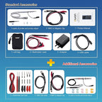 HDS2102S Oscilloscope, 100MHz Bandwidth 2+1 CH Digital Handheld Oscilloscope Multimeter, 3 in 1 Waveform Generator for Electronic Measurement, Circuit Design Test