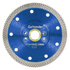 GoYonder Super Thin 4.5" Grinder Blades Tile Blade, Diamond Saw Blade for Cutting Porcelain Tiles Granite, 115mm Tile Cutting Blade for Angle Grinder