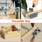 4 Pack Right Angle Clamp, Single Handle 90° Aluminum Alloy Corner Clamp, With Adjustable Swing Jaw 90° degree corner clamps for welding, woodworking