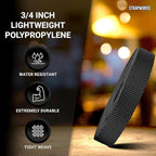 Lightweight Polypropylene Webbing - Poly Strapping for Outdoor DIY Gear Repair, Pet Collars, Crafts – 3/4 Inch by 10, 25, or 50 Yards, Over 20 Colors