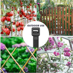 Zip Ties Assorted Sizes, RAZCC 400 Pack (8+12+14+18Inch) Black Cable Ties, Self-Locking Plastic Wire Ties with 100lb Tensile Strength, Black Nylon Zip Ties for Indoor and Outdoor
