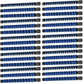ALOANES 30 PC ABS Socket Organizer, 1/2 inch, 3/8 inch and 1/4 inch Drive Socket Rail Holders, Heavy Duty Socket Racks, Black Rails with Blue Clips