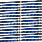 ALOANES 30 PC ABS Socket Organizer, 1/2 inch, 3/8 inch and 1/4 inch Drive Socket Rail Holders, Heavy Duty Socket Racks, Black Rails with Blue Clips