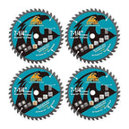 7-1/4 Inch Miter/Table Saw Blades 4pcs, 40 Teeth ATB TCT Fine Finish Wood Cutting Circular Saw Blade with 4/5 Inch Arbor