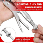MAXPOWER 24-inch C Clamp Locking Pliers, Locking C Clamp with Regular Tips, MAX Jaw Capacity Up to 11"