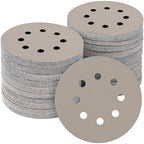 50PCS 5 inch Silicon Carbide Sanding Discs 8000 Grit, Wet Dry Orbital 5 Sander Hook and Loop Sandpaper Disc Ultra Fine Grit, Best for Metal,Automotive Precision Polishing