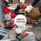 Cordless Angle Grinder 4-1/2 inch, Power Angle Grinder with 2x4.0Ah Battery, 10000 RPM Brushless Metal Grinder with Cutting Wheels, Electric Grinder Tool for Wood Metal Cutting & Grinding