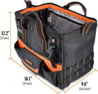 WELKINLAND 16" Tool Bags - 34-Pocket Heavy Duty Open Top Organizer for HVAC & Electricians
