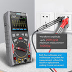 Abestop AT312G Oscilloscope Multimeter 3 in 1 Handheld Oscilloscope with 12MHz Bandwidth 50MSa/s Sampling Rate Built-in Generator Voltage Tester Multimeter Function