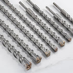 Extra Long Hammer Drill Bit - 1pcs 1" X 18"-16" Cross-Type Double Thread Carbide for Concrete, Brick, Stone, Cement Walls