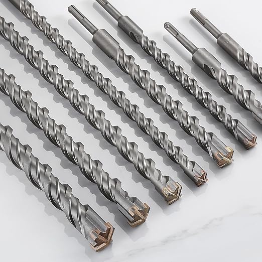 Concrete Drill Bit lengthening 1pcs 3/4" X 18"-16" Cross-Type Double Thread Carbide Material Suitable for Concrete, Brick, Cement Walls, Stone, Extra Long Hammer Drill Bits for Concrete