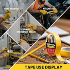 RED WOLF 10 Pack Yellow Electrical Tape 3/4 Inch x 66 Ft Industrial Grade UL/CSA Listed 7 Mil Thick Flame Retardant High Temp Waterproof Electrical PVC Tape Electric Super Vinyl Rated 600V