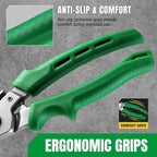 SK 7" Heavy Duty Scissors, All Purpose Shears, Drop Forged CR-V Blades with Safety Lock, Comfortable Grips