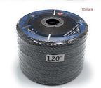 SIGNI 10-Pack Premium Zirconia Abrasive Flap disc for Angle Grinder Grinding Metal Steel (4.5 inch T29 120#)