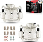 Torchbeam 2PCS Rear Driver and Passenger Side Brake Caliper For Subaru for 2009-2013 Forester, 2015-2021 WRX, 2008-2011 Impreza 2.5L, 2008-2014 Impreza 2.5TL, Disc Brake Caliper # 19B3425+19B3424