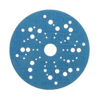 3M Hookit Blue Abrasive Discs 36162, Multi-Hole, 5 in, 220+ Grade, Pack of 50, Virtually Dust-Free, for Auto Sanding, Body Repair, Featheredging, Primer Sanding, Paint Preparation, E-Coat Sanding