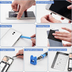 Precision Screwdriver Set, 168 Pcs Small Screwdriver Set with Ergonomic & Retractable Handle, Flexible Shaft, Strong Magnetic Design for iPhone, MacBook, Laptop, PC, Game Console