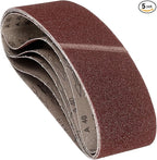 5 Pcs Sanding Belts 6 x 48 Inch 40 Grit Aluminum Oxide Abrasive Sandpaper for Belt Sander Metal Grinding Wood Working Weld Rust Removal