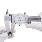 Clockwise Tools DDLR-1205 Pro Dial Caliper 0-12 Inch Double Shock Proof Stainless Steel Body SAE Measuring Tool