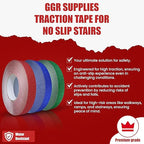 GGR Supplies T.R.U. NST-20C Gray Non-Skid Tape 3 in. Wide x 60 ft. Length Safety Way 60 Grit Anti Slip Traction Tape 32 Mil No Slip