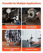 VEVOR Dial Test Indicator, 0.001 inch Accuracy, 0-1 inch Measuring Range, Easy to Read Large Dial, Professional for Internal Diameter Measurement, Runout Detection, Flatness Inspection