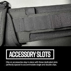 Diamondback Tempo Tool Belt - Tool Belts for Men with Lumbar Support - Utility Belt with 10 Attachment Points for Tool Belt Pouches (M/L)