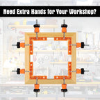90 Degree Clamp,Positioning Squares, 3" 4" 2.3" Right Angle Clamp with 12 Clamping Squares,Corner Clamps Woodworking Tool for Pictures Frames, Cabinets, Boxes