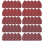 S SATC 100PCS Mouse Detail Sander Sandpaper Palm Mouse Sander Pads 40/80/120/180/240 Grits 140mm, Sanding Pads for Mouse Sanders