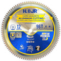 Aluminum Cutting Circular Saw Blade, Medium Aluminum,The Cutting Head uses a Special Anti-Heat Sticking Coating with high Finish and Long Life,NFM 12 inch 96-Tooth 1" -TA